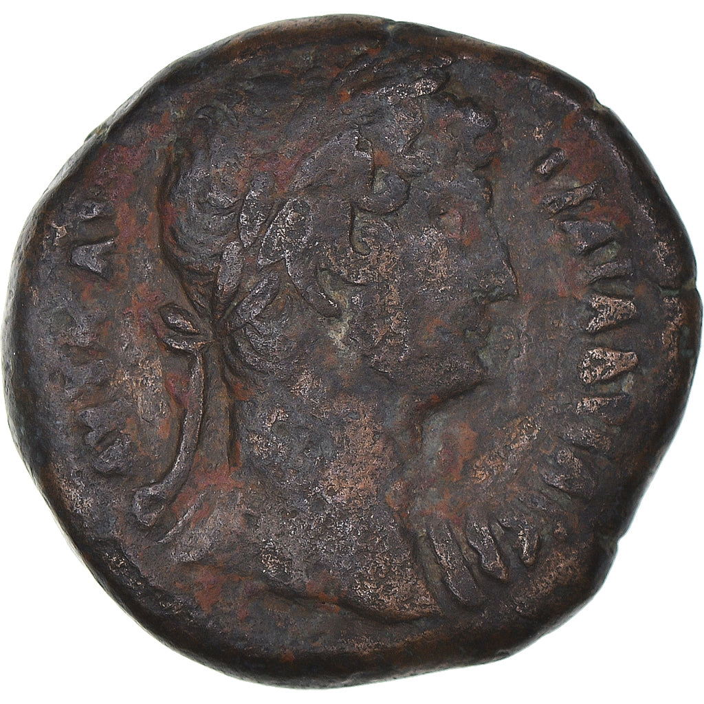 Coin, Egypt, Hadrian, Æ Diobol, 126-127, Alexandria, VF(30-35), Bronze