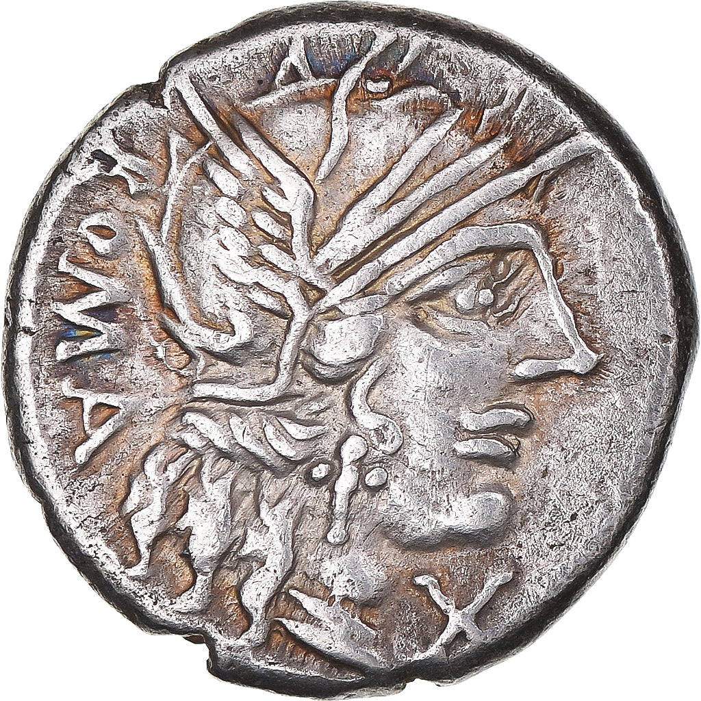 Moeda, M. Fannius C.f., Denarius, 123 BC, Rome, VF(30-35), Prata, Crawford:275/1