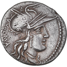 Moneta, M. Tullius, Denarius, 120 BC, Rome, AU(50-53), Srebro, Crawford:280/1