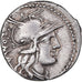 Coin, M. Tullius, Denarius, 120 BC, Rome, EF(40-45), Silver, Crawford:280/1