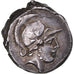 Moneta, D. Iunius Brutus Albinus, Denarius, 48 BC, Rome, BB+, Argento