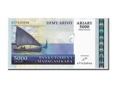 Banknote, Madagascar, 5000 Ariary, 2006, UNC(65-70)