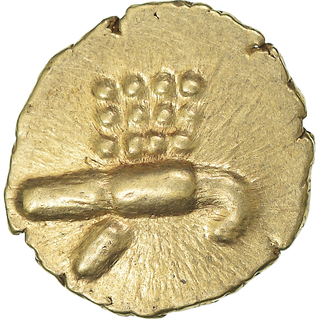 Coin, INDIA-PRINCELY STATES, COCHIN, Fanam, 1795-1850, Cochin, AU(55-58), Gold