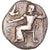 Moneda, Arkadia, Hemidrachm, 465-460 BC, Tegea, BC+, Plata, SNG-Cop:Suppl.274