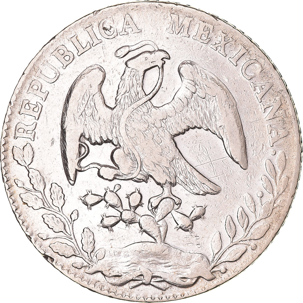 Coin, Mexico, 8 Reales, 1877, Mexico City, VF(30-35), Silver, KM:377.10
