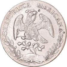 Moneda, México, 8 Reales, 1888, Zacatecas, MBC+, Plata, KM:377.13