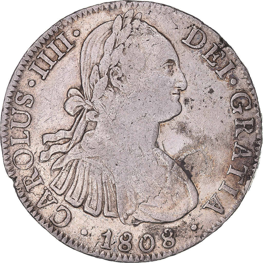 Coin, Spain, Charles IV, 8 Reales, 1808, Mexico, EF(40-45), Silver, KM:109