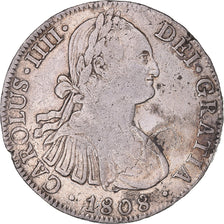 Coin, Spain, Charles IV, 8 Reales, 1808, Mexico, EF(40-45), Silver, KM:109