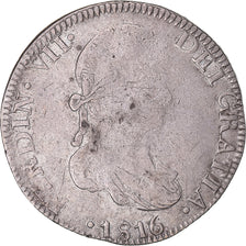 Coin, Spain, Ferdinand VII, 8 Reales, 1816, Zacatecas, VF(20-25), Silver.