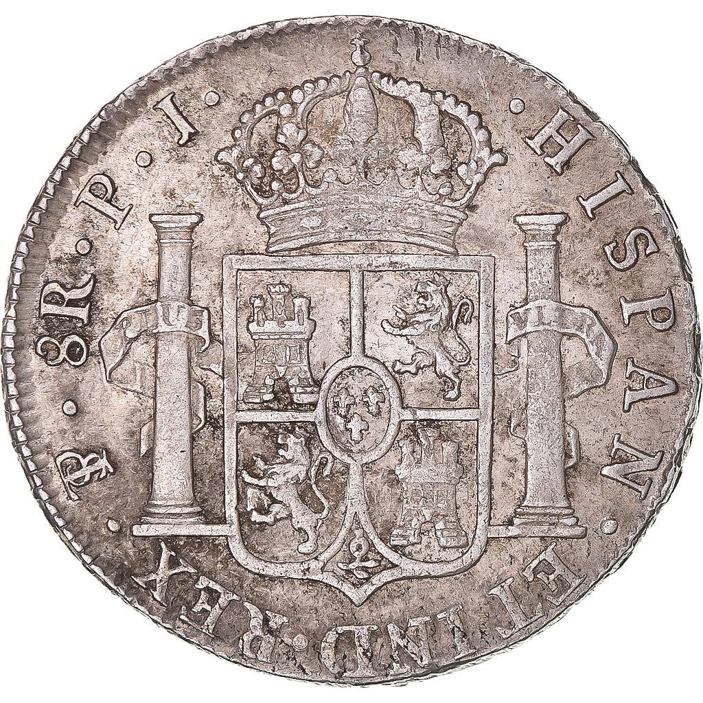 Monnaie, Espagne, Ferdinand VII, 8 Reales, 1824, Potosi, TTB, Argent, KM:84