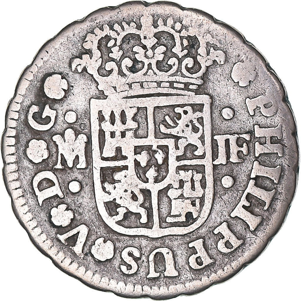 Münze, Spanien, Philip V, 1/2 Réal, 1735, Madrid, S+, Silber, KM:350.1