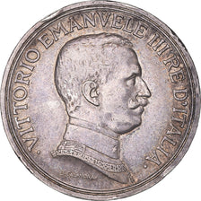Coin, Italy, Vittorio Emanuele III, 2 Lire, 1914, Rome, AU(55-58), Silver, KM:55