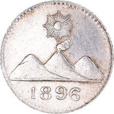 Coin, Guatemala, 1/4 Réal, 1896, AU(55-58), Silver, KM:162