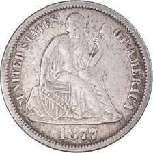 Münze, Vereinigte Staaten, Seated Liberty Dime, 1877, U.S. Mint, Carson City