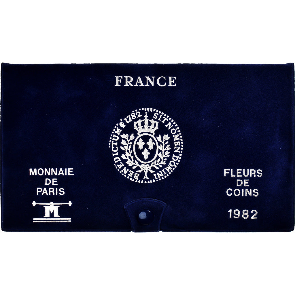 Coin, France, Coffret 1 c. à 100 frs., 1982, Monnaie de Paris, FDC, MS(65-70)