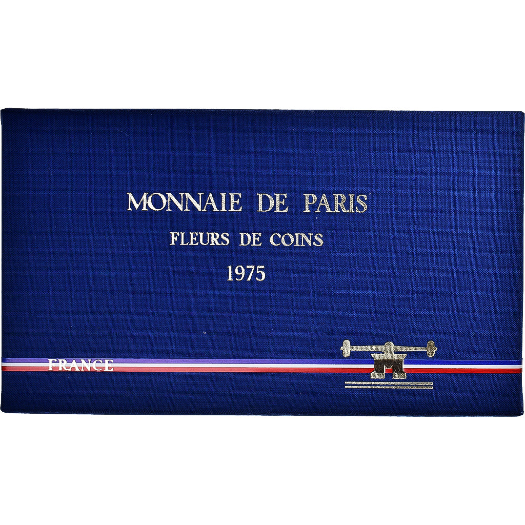 Moneda, Francia, Coffret 1 c. à 50 frs., 1975, Monnaie de Paris, FDC, FDC, Sin