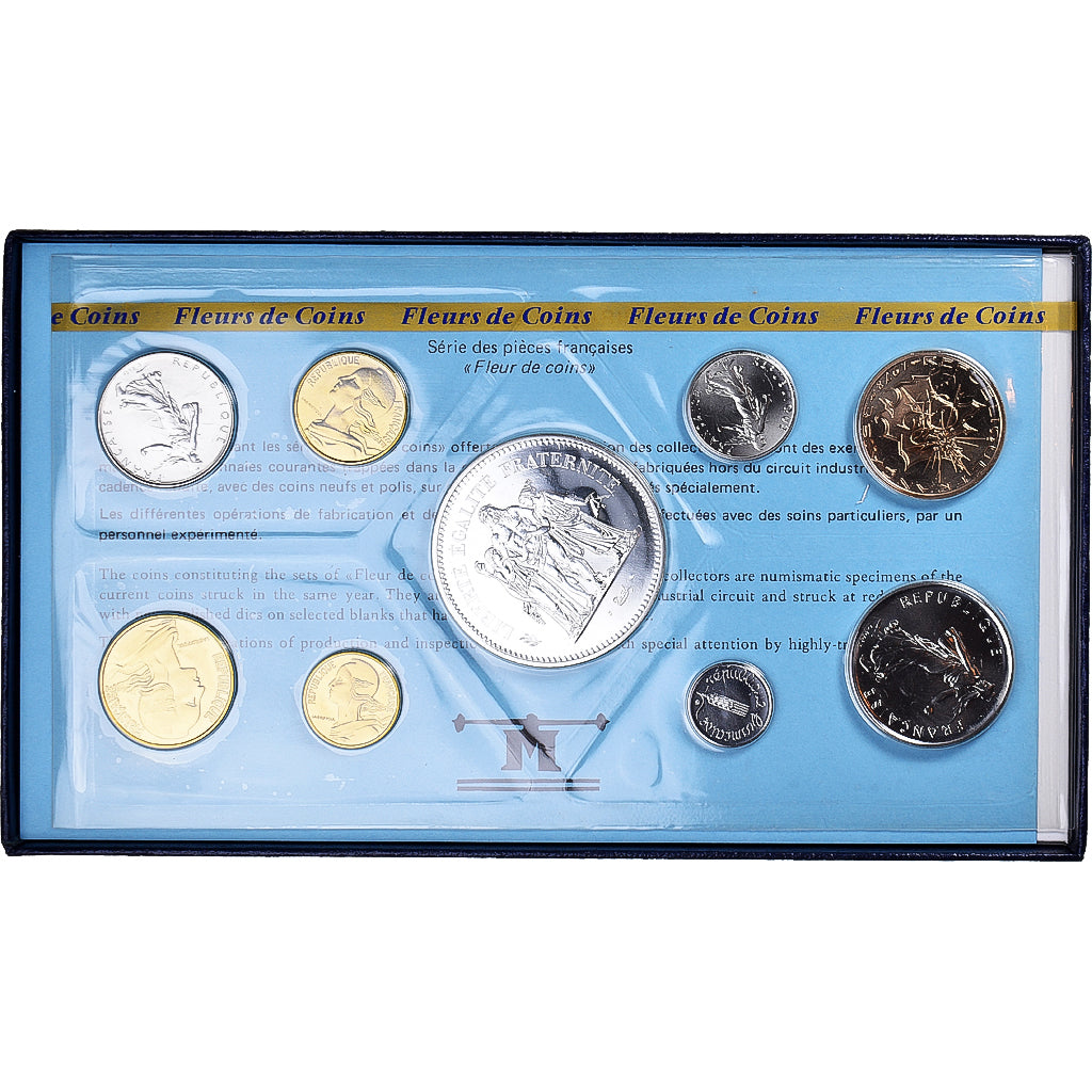 Coin, France, Coffret 1 c. à 50 frs., 1978, Monnaie de Paris, FDC, MS(65-70)