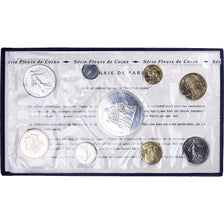 Münze, Frankreich, Coffret 1 c. à 50 frs., 1974, Monnaie de Paris, FDC, STGL