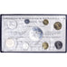 Münze, Frankreich, Coffret 1 c. à 50 frs., 1974, Monnaie de Paris, FDC, STGL