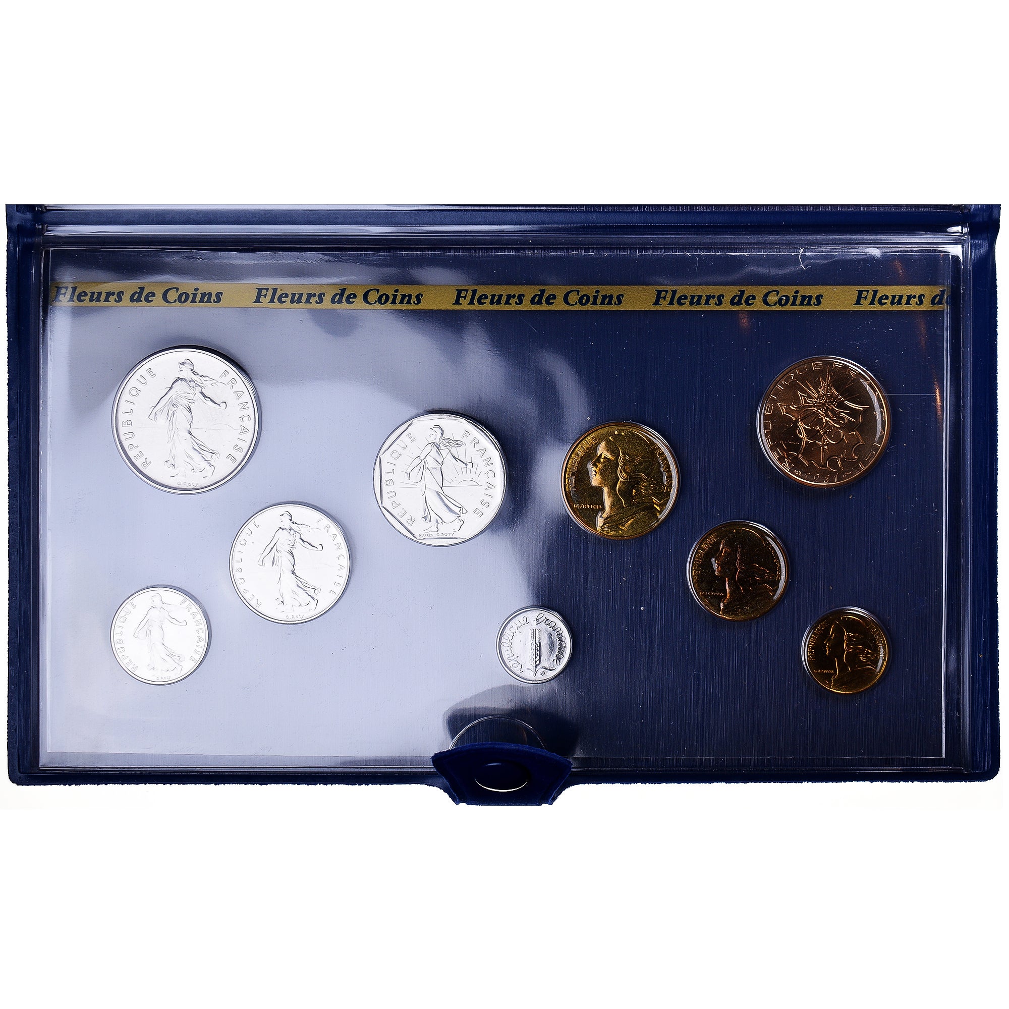 Münze, Frankreich, Coffret 1 c. à 10 frs., 1981, Monnaie de Paris, FDC, STGL