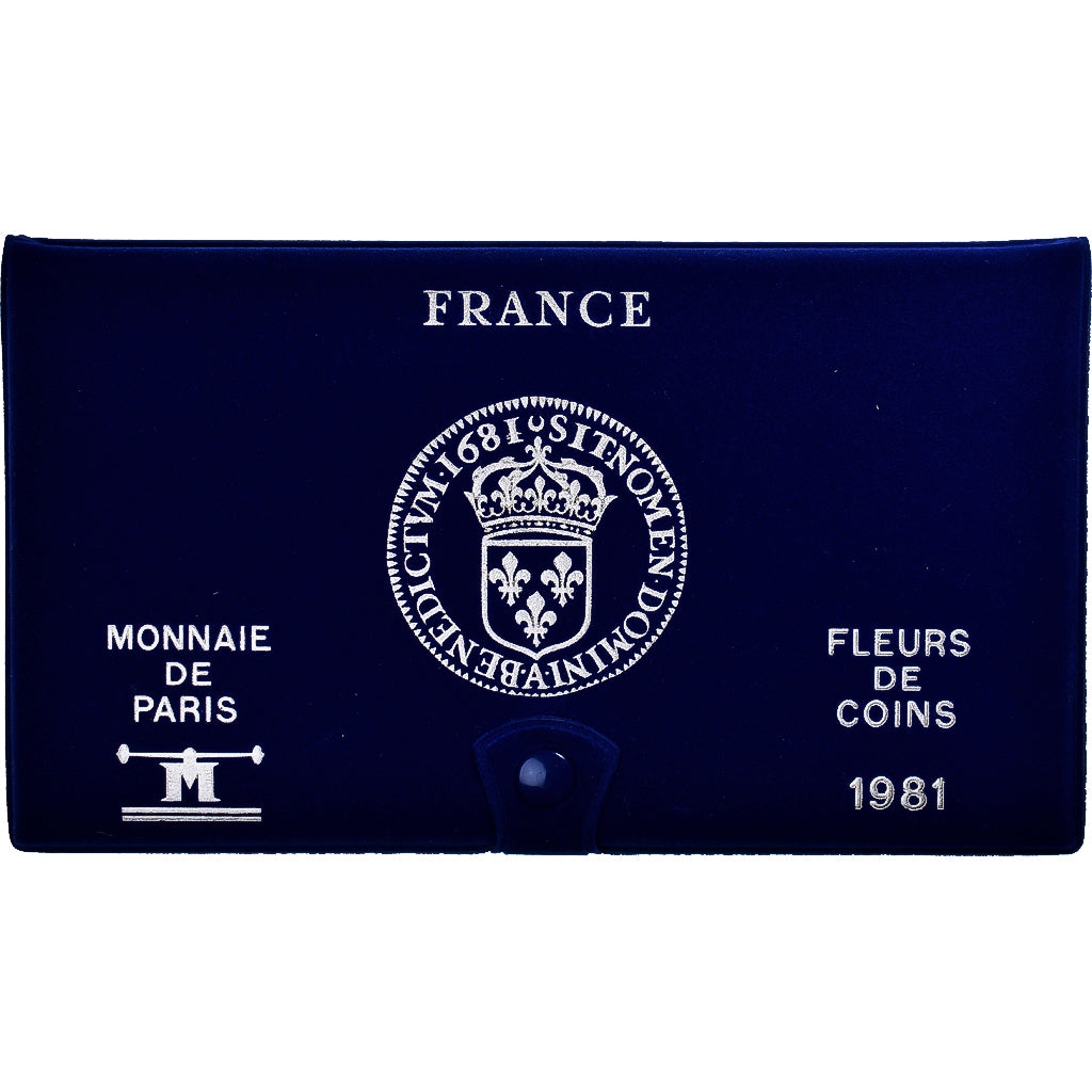 Münze, Frankreich, Coffret 1 c. à 10 frs., 1981, Monnaie de Paris, FDC, STGL
