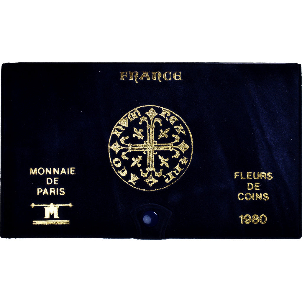 Moneda, Francia, Coffret 1 c. à 50 frs., 1980, Monnaie de Paris, FDC, FDC, Sin