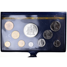 Moeda, França, Coffret 1 c. à 50 frs., 1979, Monnaie de Paris, MS(65-70), N/D
