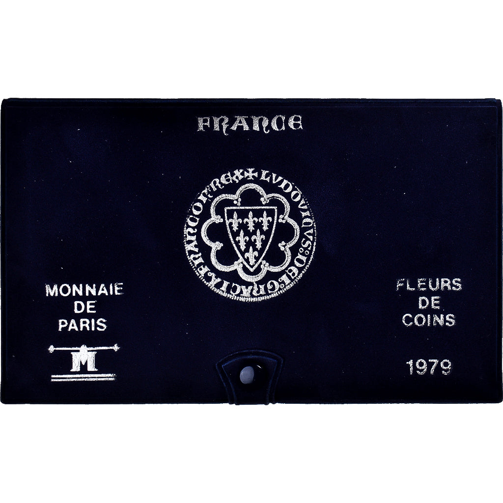 Moeda, França, Coffret 1 c. à 50 frs., 1979, Monnaie de Paris, MS(65-70), N/D