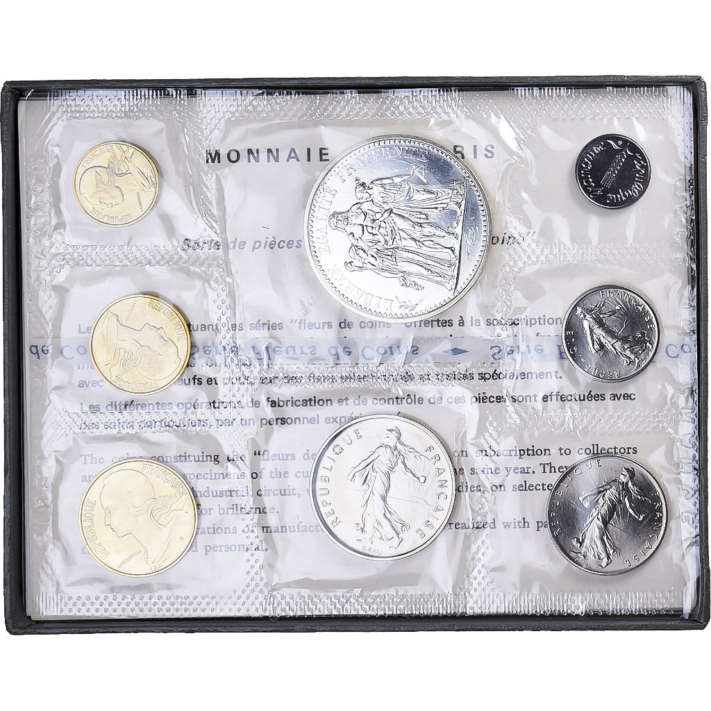 Moneda, Francia, Coffret 1 c. à 10 frs., 1973, Monnaie de Paris, FDC, FDC, Sin