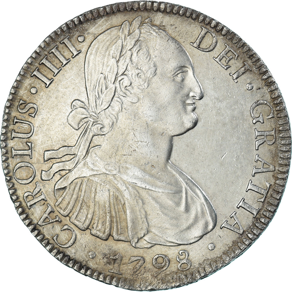 Moneda, España, Charles IV, 8 Reales, 1798, Mexico, FM, EBC, Plata, KM:109