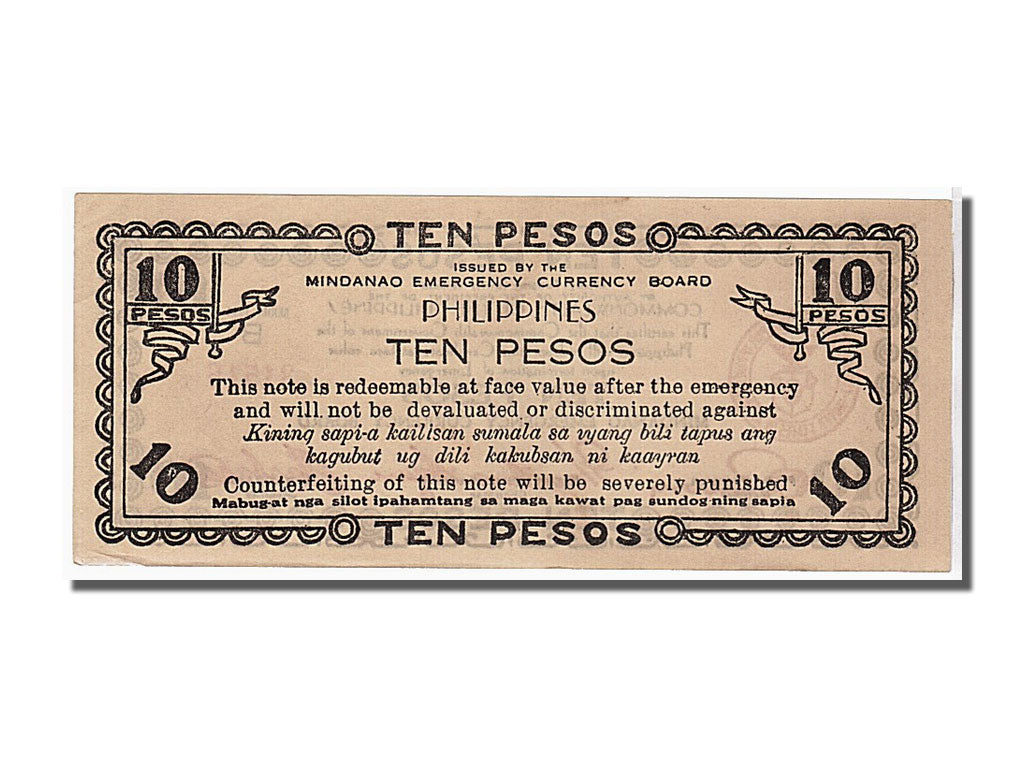 Banconote, Filippine, 10 Pesos, 1944, KM:S518a, FDS