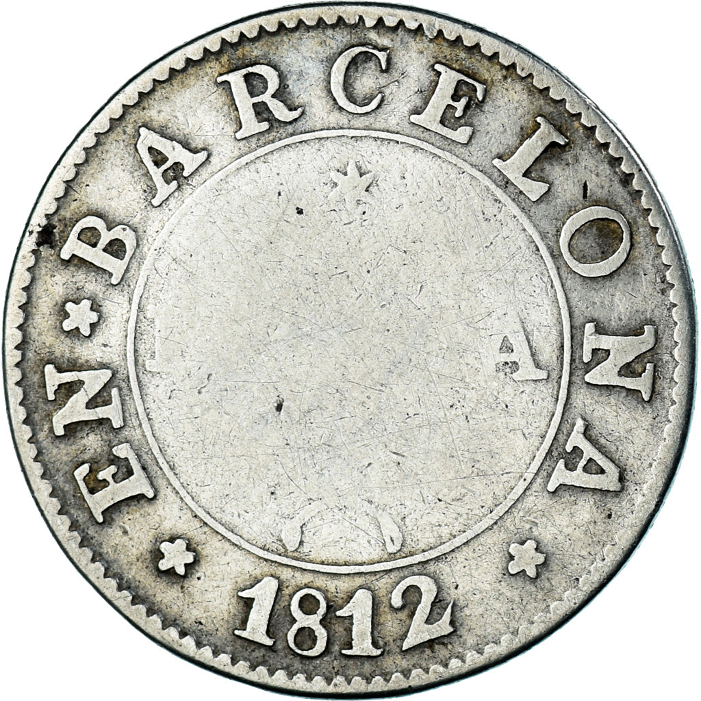 Moneda, España, BARCELONA, Joseph (Jose) Napolean, Peseta, 1812, Barcelona