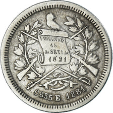 Moeda, Guatemala, 25 Centavos, 1881, Guatemala City, VF(30-35), Prata, KM:205.1