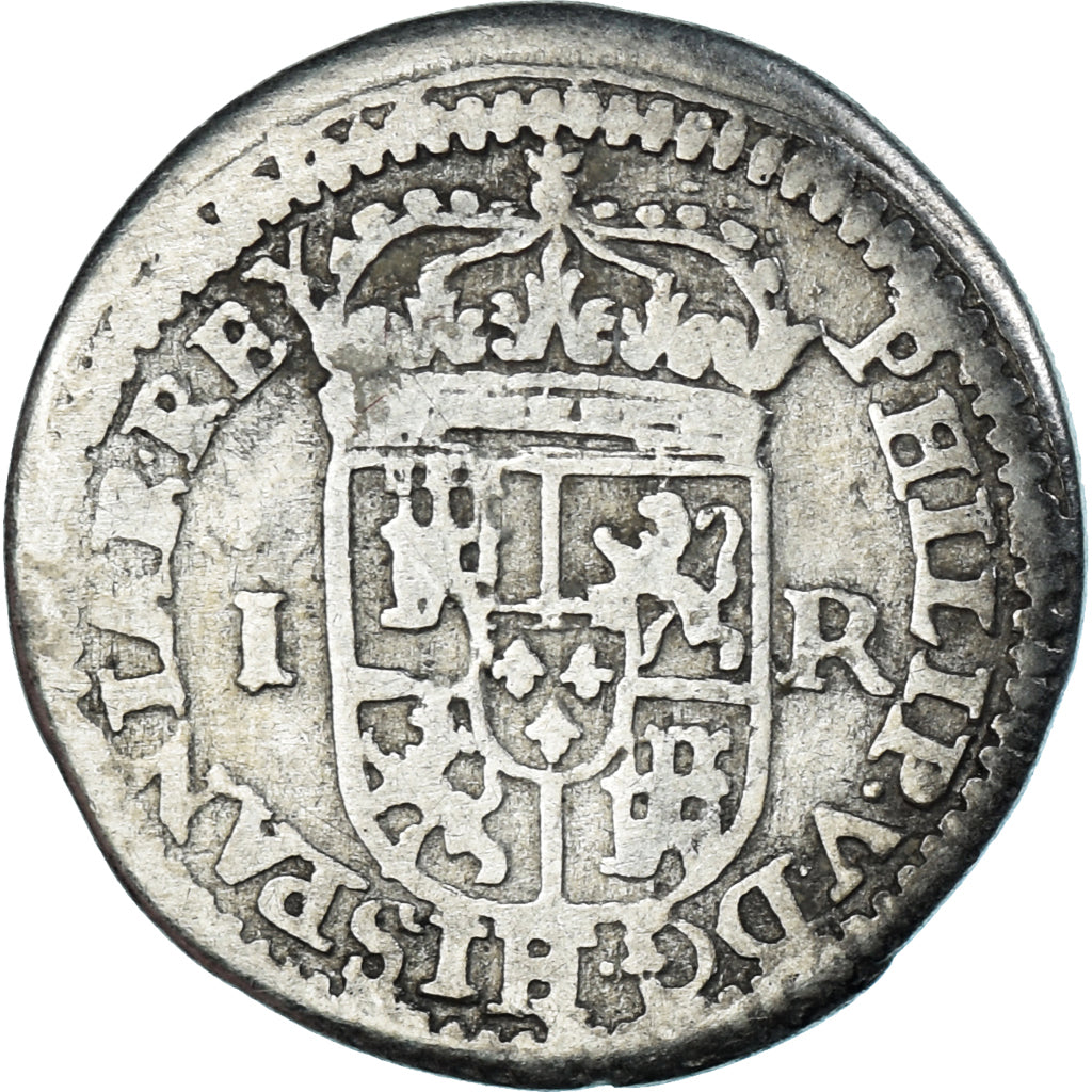 Moneda, España, Philip V, Real, 1707, Segovia, BC+, Plata, KM:269