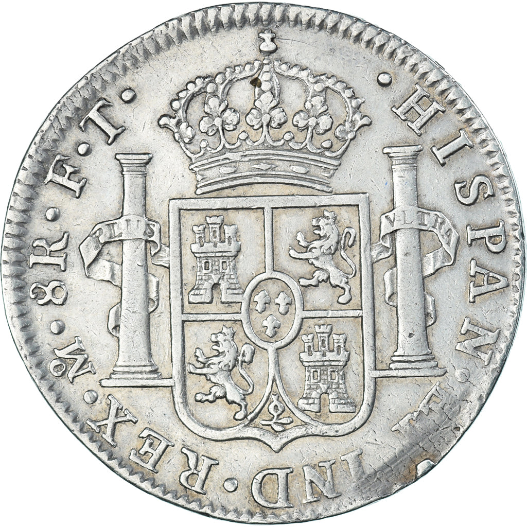 Moneda, España, Charles IV, 8 Reales, 1803, Mexico, FT, MBC, Plata, KM:109
