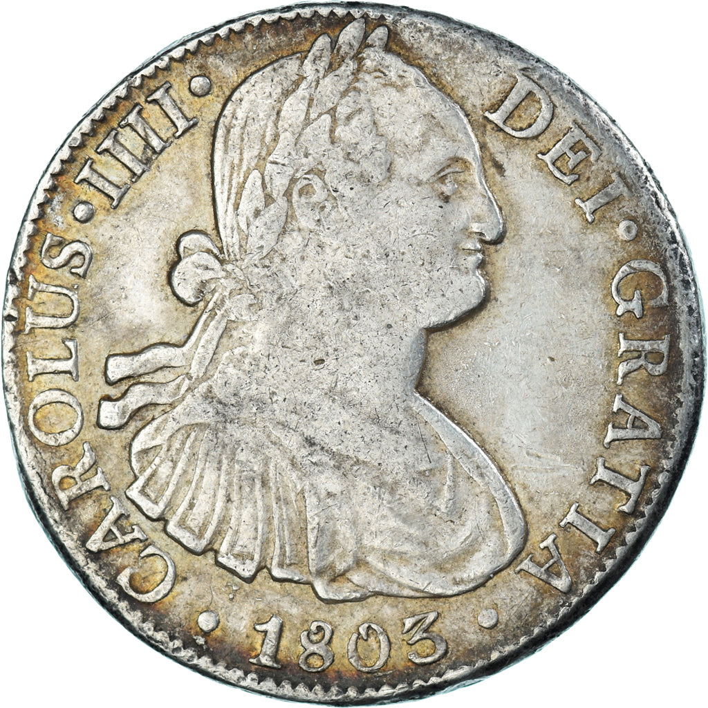 Coin, Spain, Charles IV, 8 Reales, 1803, Mexico, FT, VF(30-35), Silver, KM:109