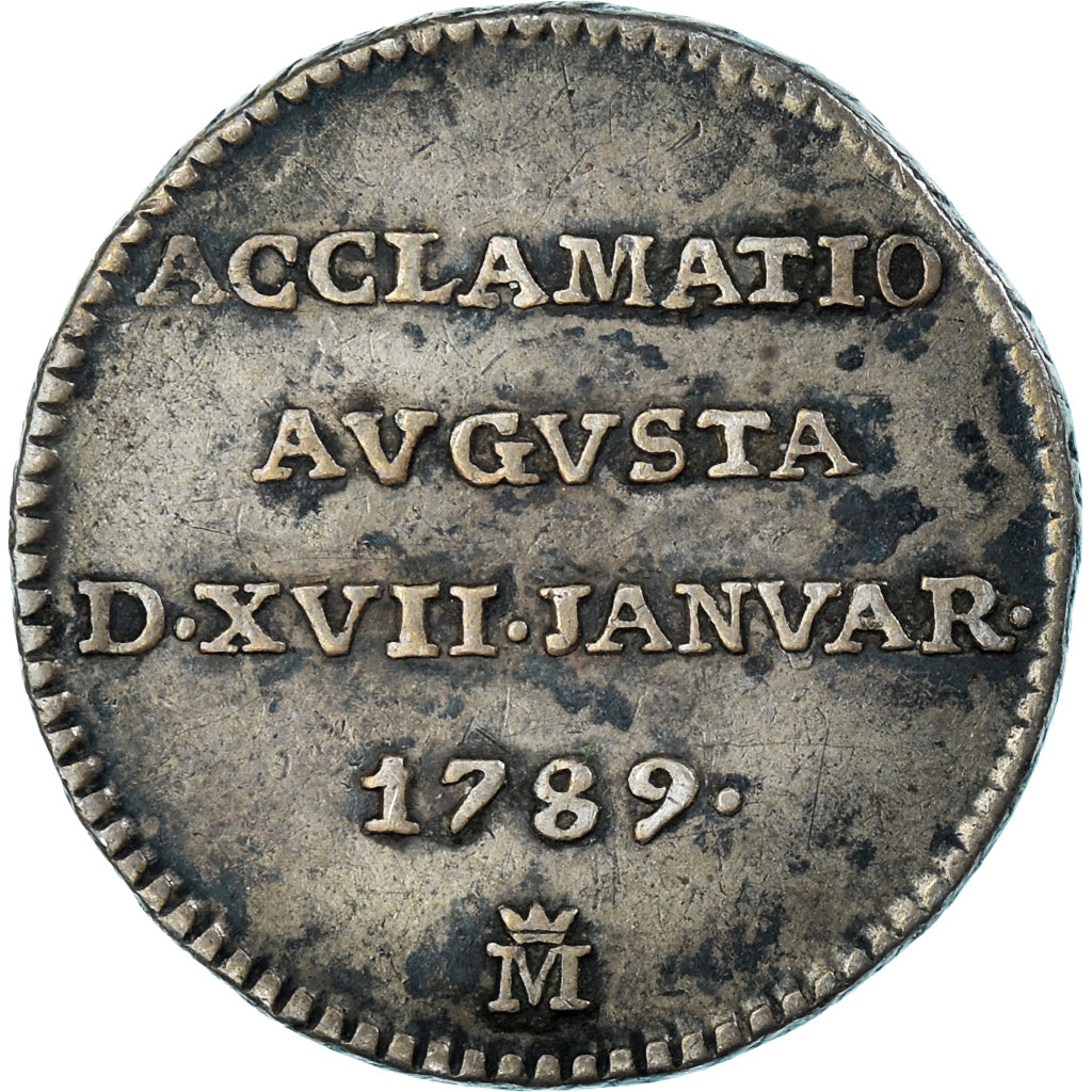 Monnaie, Espagne, Charles IV, real commémoratif, 1789, Madrid, TTB, Argent