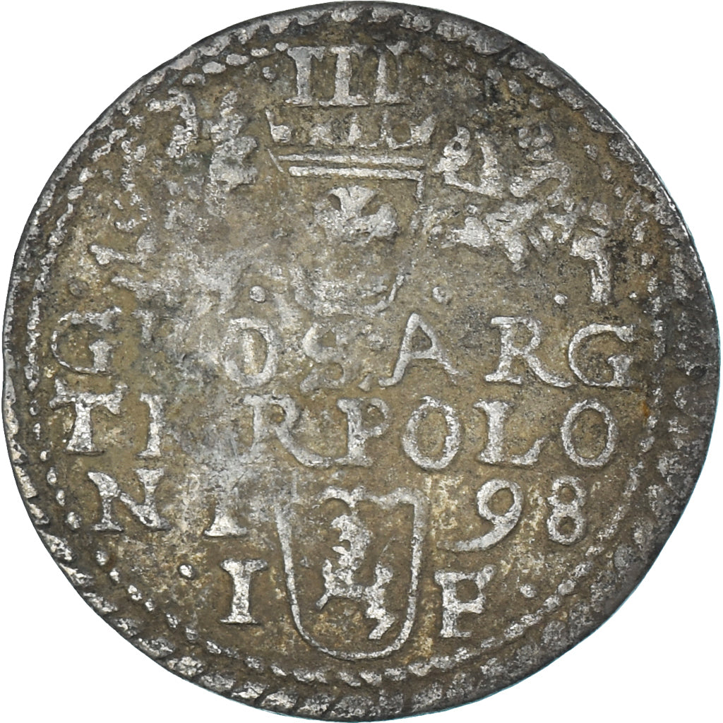 Munten, Polen, Sigismund III, trojak, 3 grosze, 1598, Olkusz, FR+, Zilver