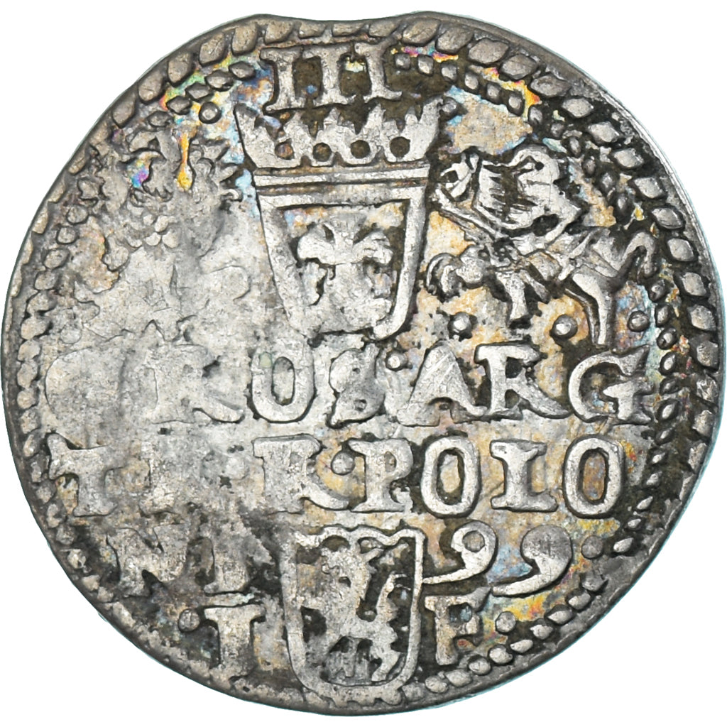 Moneta, Polska, Sigismund III, trojak, 3 grosze, 1599, Olkusz, AU(50-53), Srebro