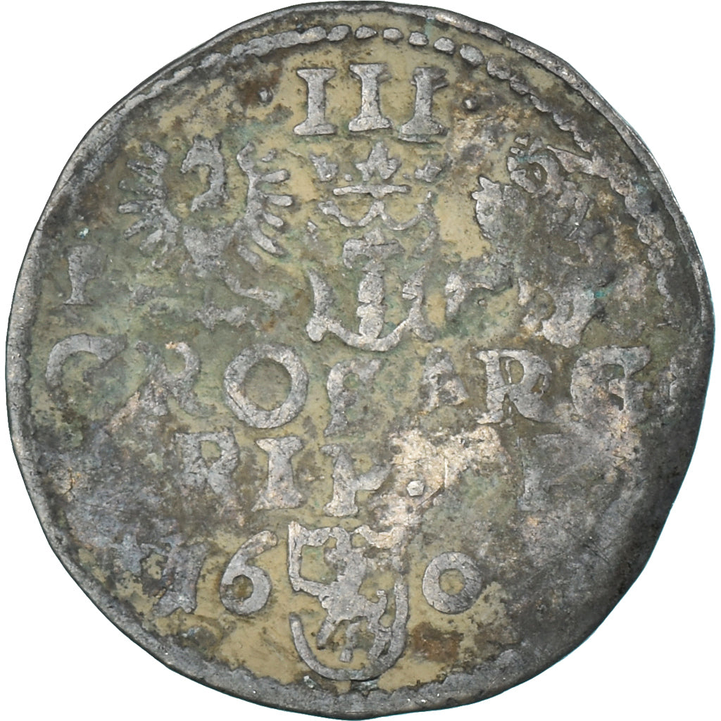 Moneta, Polonia, Sigismund III, trojak, 3 grosze, 1600, Poznan, MB+, Argento