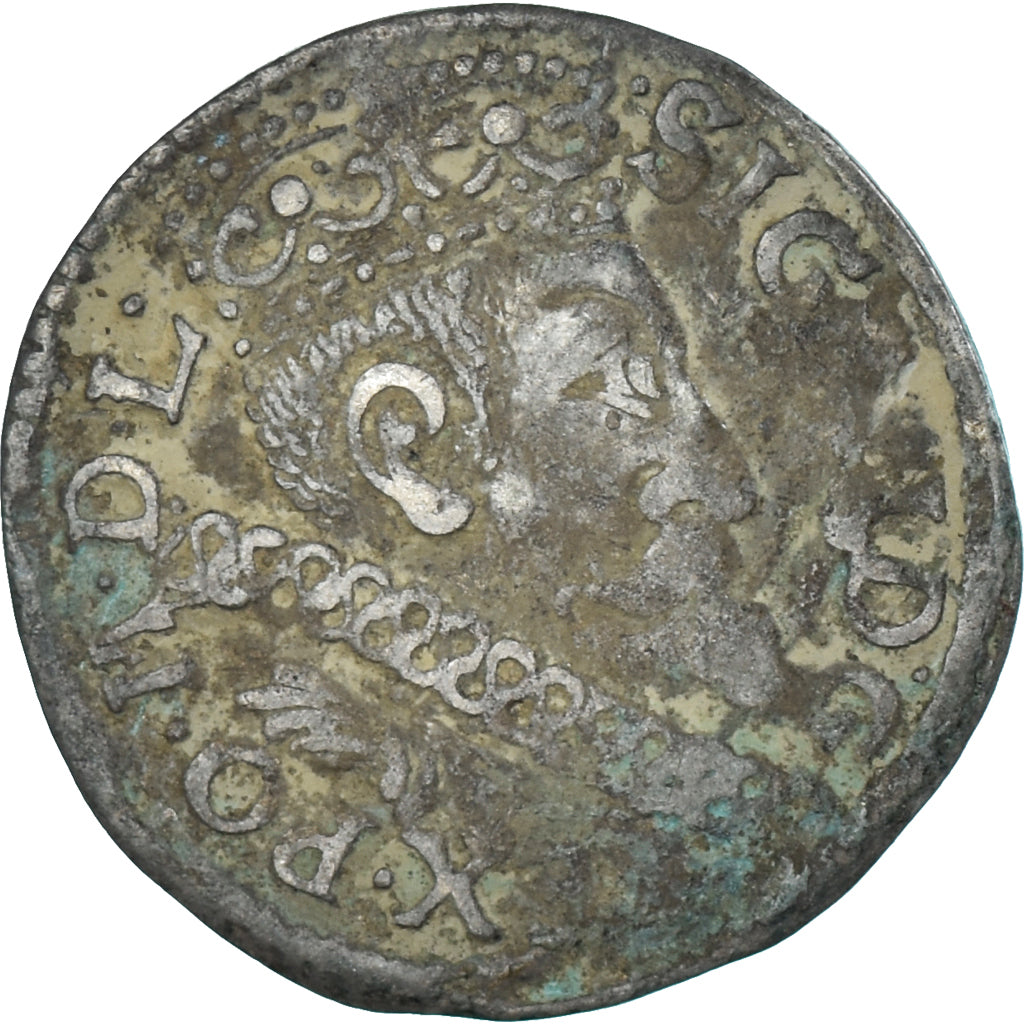 Moneta, Polonia, Sigismund III, trojak, 3 grosze, 1600, Poznan, MB+, Argento