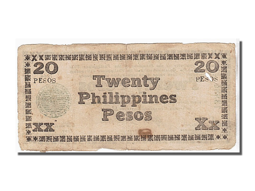 Philippines, 20 Pesos, 1944, KM #S678, VF(30-35)