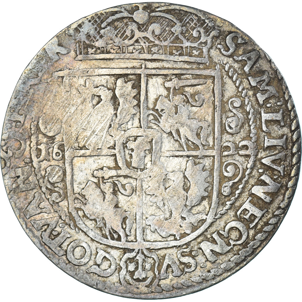 Moneta, Polonia, Sigismund III, Ort, 18 Groszy - 1/4 Thaler, 1622, Bydgoszcz