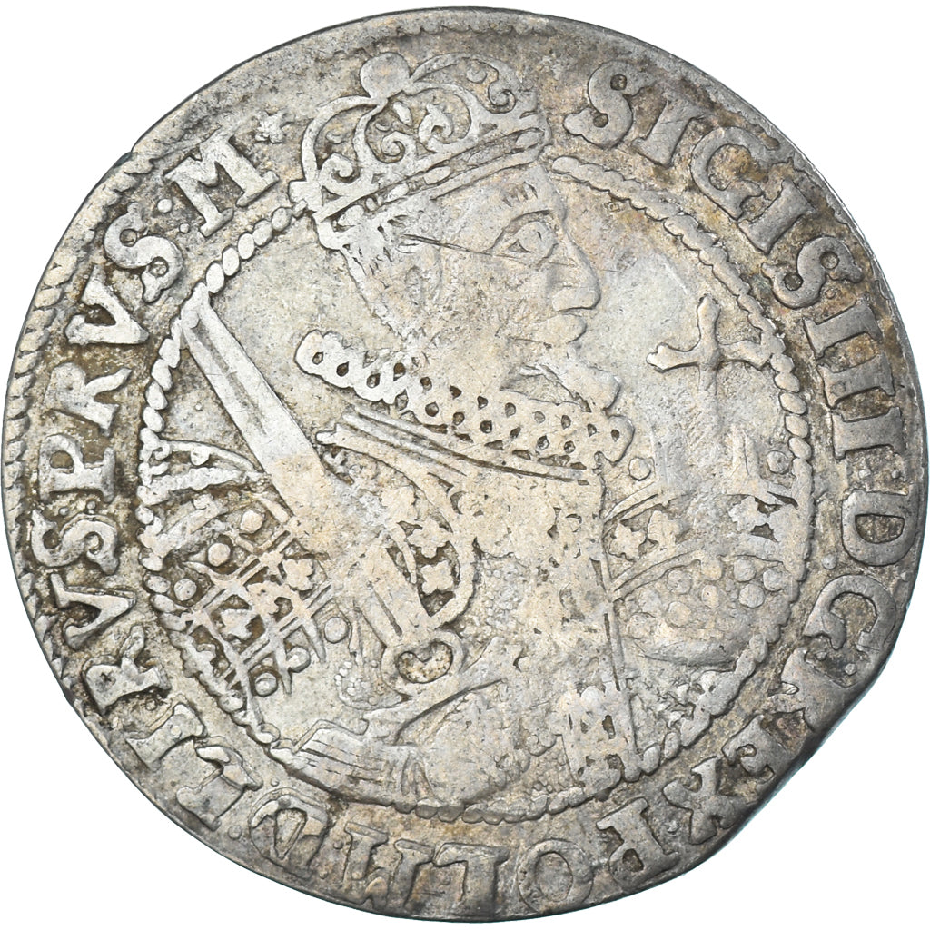 Moneda, Polonia, Sigismund III, Ort, 18 Groszy - 1/4 Thaler, 1622, Bydgoszcz