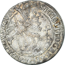 Moeda, Polónia, Sigismund III, Ort, 18 Groszy - 1/4 Thaler, 1624, Bydgoszcz