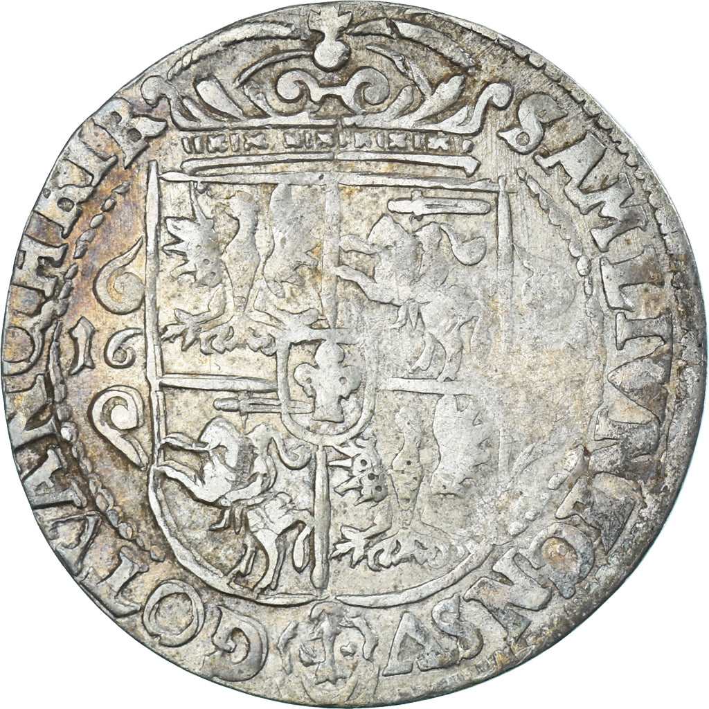 Moeda, Polónia, Sigismund III, Ort, 18 Groszy - 1/4 Thaler, 1624, Bydgoszcz