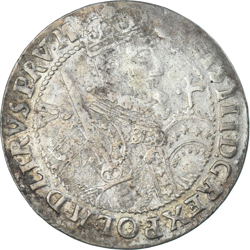 Moeda, Polónia, Sigismund III, Ort, 18 Groszy - 1/4 Thaler, 1623, Bydgoszcz
