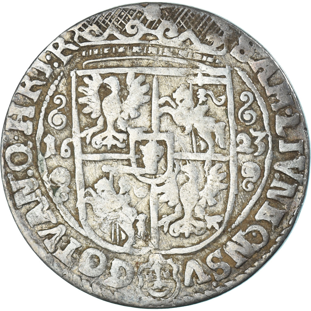 Moneda, Polonia, Sigismund III, Ort, 18 Groszy - 1/4 Thaler, 1623, Bydgoszcz