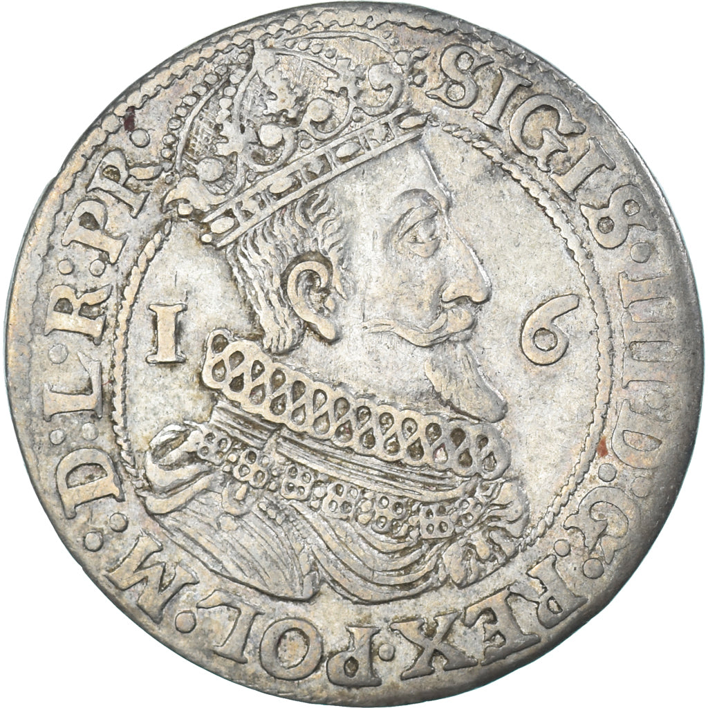 Moeda, DANZIG, Sigismund III, Ort, 1/4 Thaler - 10 Groszy, 1623, Berlin