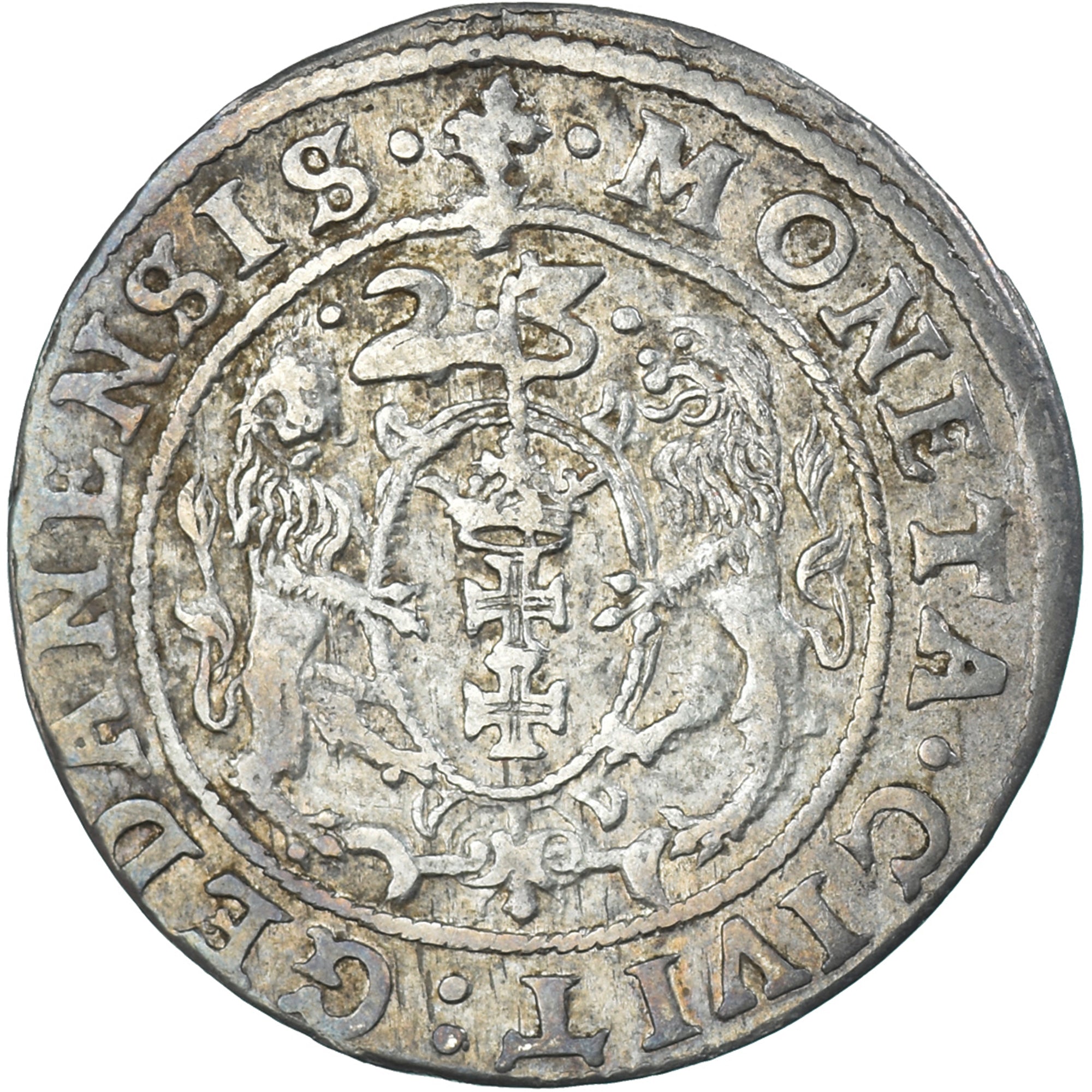 Moeda, DANZIG, Sigismund III, Ort, 1/4 Thaler - 10 Groszy, 1623, Berlin